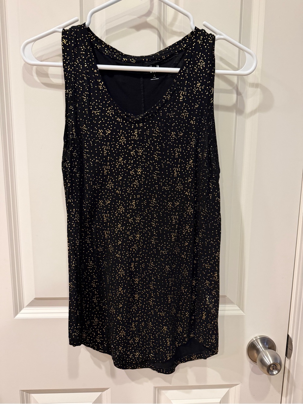 Black & Gold Speckle Tank Top